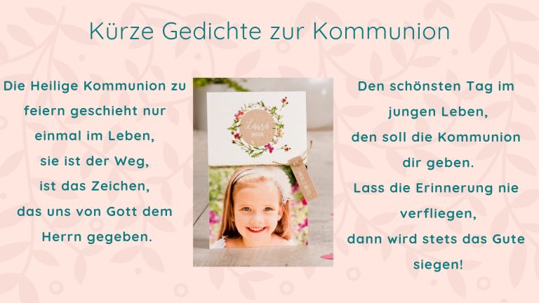 Die schönsten Kommunionssprüche Tadaaz Blog