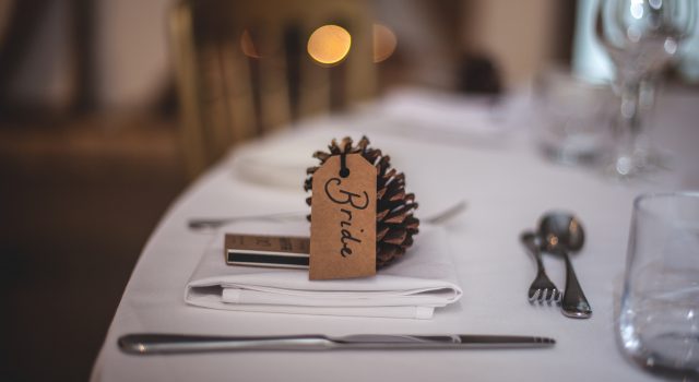 Tischdeko zur Hochzeit
