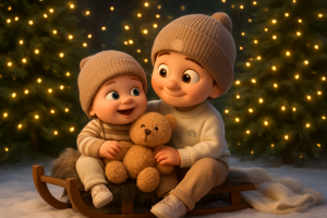 Weihnachtskarten mit KI